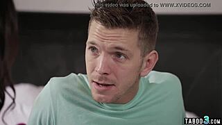 Teen Stepsis Lily Adams Gives Handjob Blowjob To Stepbro. Shaved Pussy Rough Sex In Taboo Roleplay.