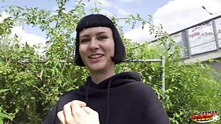 German Scout Picks Up Tall Skinny French Girl Delfine Dahlia for Casting Fuck