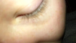 18 year old boldly sucks old cock for intense cumshot