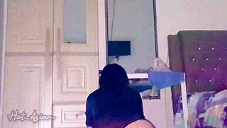 I feel that delicious tight wet pussy from sexy Asian girl with big ass in midnight pov creampie fuck.