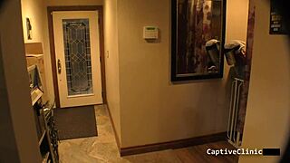 I experience strangers in the night as nurse Jewel in latex gloves with patient in hospital