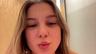 Young amateur with big tits and ass decides to masturbate publicly for the first time with close-up fingering outdoors.