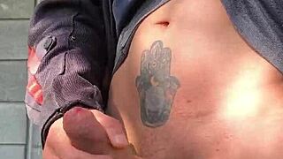 My cock gets super hard knowing distant watchers see me masturbating outdoors in forest