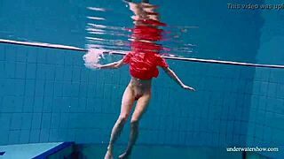 oh gosh, sexy naked twat avenna is swimming nude in the pool with her tight russian pussy and european babe ass on display