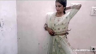 Real married desi indian couple has rough hardcore sex. Horny housewife bride sucks and fucks in wedding fantasy.