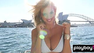 Petite newcomer teen 18+ blondie Jessica Nelson, why reveal your big tits pussy on a yacht?