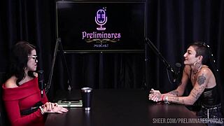 i feel excited in sheer red lingerie during group fetish interview with toys and orgasm compilation for latina amateurs