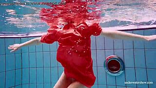 oh gosh, sexy naked twat avenna is swimming nude in the pool with her tight russian pussy and european babe ass on display