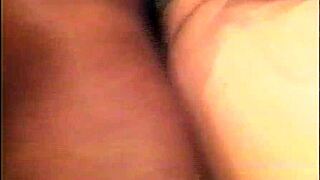 black guy dives into blonde milf's wet pink pussy with intense interracial doggystyle action and blowjob.