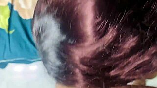 Ever wondered how a beauty Bangladeshi girlfriend handles boyfriend's monster cock with homemade cumshot in mouth?