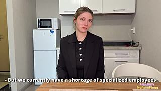 Take Off Your Knickers For Hard Punishment To Keep Your Job!