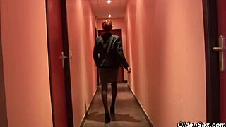 french business woman in office with redhead mature cougar vibe