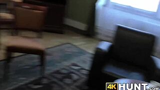 Horny natural tits cutie cheats on boyfriend with monster cock blowjob and doggystyle fucking for cash