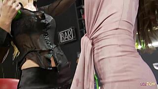 i love when we make out at the bar and then rub our little shaved cunts together