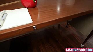 Blonde Teacher Catches Young Brunette Student And Step Sister In Hardcore Group Fucking With Blowjob Action