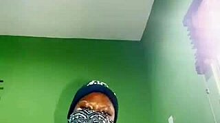 Young skinny mature cute babe gets horny and plays with beautiful tight pussy in homemade solo