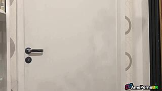 Blonde Wife Gets Turned On by Skinny Teen Nephew's Huge Cock in Lingerie Fuck Session