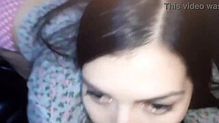 Curvy Arab Babe with Tattoos and Natural Tits Gets Fucked in Kitchen Ending with Deepthroat Cum