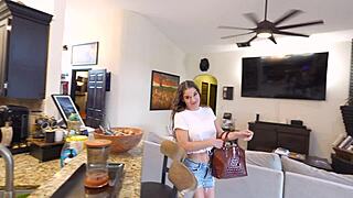 Hey, caught my step-sister stealing so I'm blackmailing her with virtual joi fun