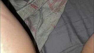 I love my late night pussy play as a petite teen 18+ amateur reaching orgasm with mommy vibes