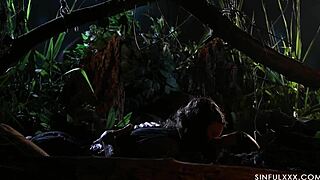 Intense Jungle Seduction with Wet Blowjob and Passionate Pussy Licking in Nature!