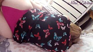 oh man, i'm just chilling in bed when my wife struts in with her huge ass ready to ride my cock hard 😈🍑