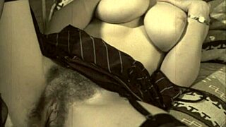 Vintage Step Mother Fantasy with Mature Milf in Retro Taboo Scene Featuring Hairy Pussy and Beaver