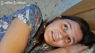 Romantic Russian Girlfriend Wakes You Up By Sucking Big Cock In Bed For Cum In Mouth In Homemade POV Video