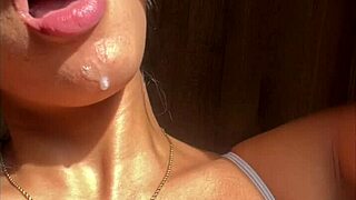 Big booty brunette meets her stepbrother casually. She gets what she wants in amateur couple scene with Nysdel.