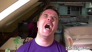 Hey, check out this redhead in lingerie ready for some hot amateur action with deepthroat and anal.