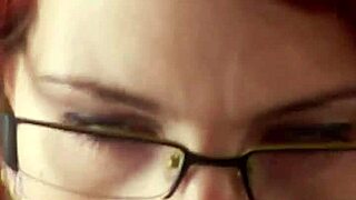 what happens when karla rose kneels for pov deepthroat on wrapped cock?