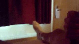 Bedroom Confessions with Blonde Wife Teasing in Handjob