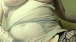 pussy play with dildo and vibrator leads to squirting orgasms in homemade solo