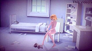 kagamine rin dances in tokyo teddy bear project diva with big ass and tits exposed.