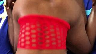 i bent over hot black babe for passionate doggystyle fucking with moans