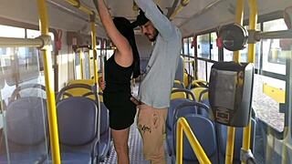 Student fucked publicly inside bus