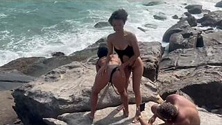 Feeling excited about that wild group sex on Rio nudist beach with Brazilian teens