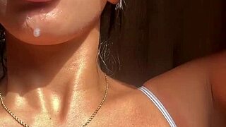 Big booty brunette meets her stepbrother casually. She gets what she wants in amateur couple scene with Nysdel.