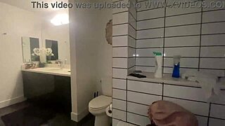 Skinny ebony petite babe takes big black cock in Las Vegas hotel orgasm session.