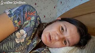 Romantic Russian Girlfriend Wakes You Up By Sucking Big Cock In Bed For Cum In Mouth In Homemade POV Video