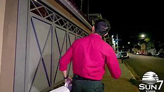 Masseuse Boldly Suggests Sex Therapy To Skinny Teen, Fucking Her With Footjob And Making Her Squirt Hard!