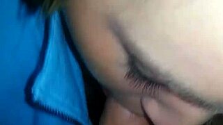 Blonde with sexy tits gives blowjob sucking cock to cumshot on ass