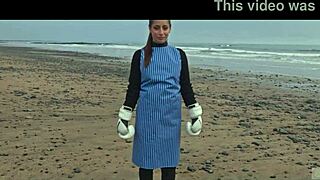 Beautiful Italian babe Silvia Soprano gets roughly dominated on a Norwegian beach with slapping and spitting in a kinky cinematic adventure