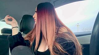 Wow! Italian Milf Artemisia Love Smokes Cigarette In Car Flashing Big Tits And Nipples Outdoors!