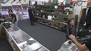 hey petite brunette with glasses, lick my ass now? then bend over for doggy fuck in office