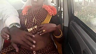 Stepmom And Stepson On Long Drive For Fucking In Car With Dirty Talks In Telugu Audio!