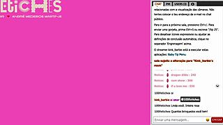 Blonde hottie shows off her fetish moves on webcam