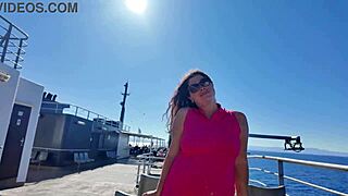 I Feel So Aroused Remembering Flashing My Big Tits And Hairy Pussy In Public On Vacation With Stepson