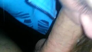 Blonde with sexy tits gives blowjob sucking cock to cumshot on ass