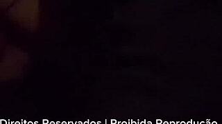 Watch this Brazilian wife getting fucked doggystyle by friend's monster cock in the car! Cuckold husband drives while she takes it bent over!